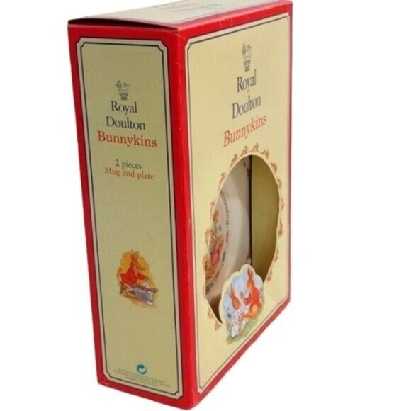 Royal Doulton "Bunnykins'' Bone China Box Set "Celebrate Your‎ Christening" 1993 - Picture 2 of 11